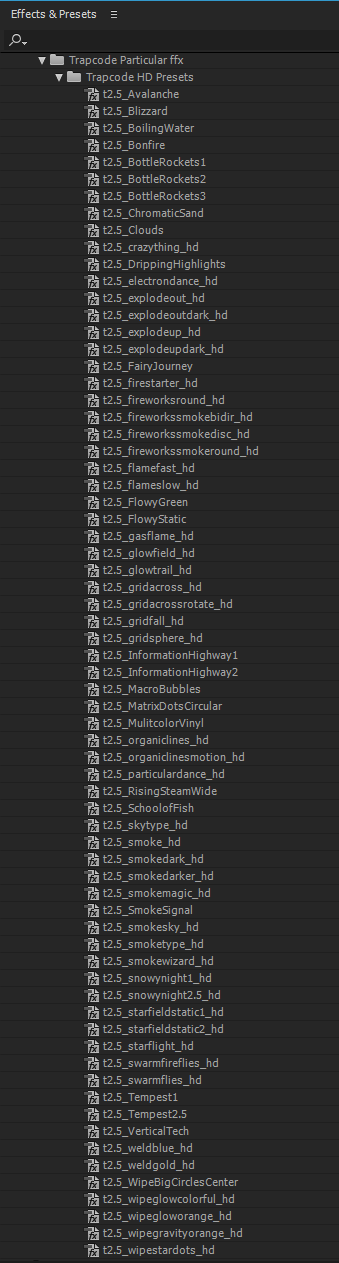 trapcode-particular-presets-list