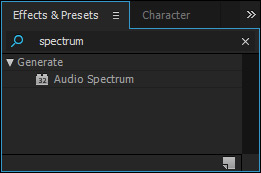 audio spectrum effect