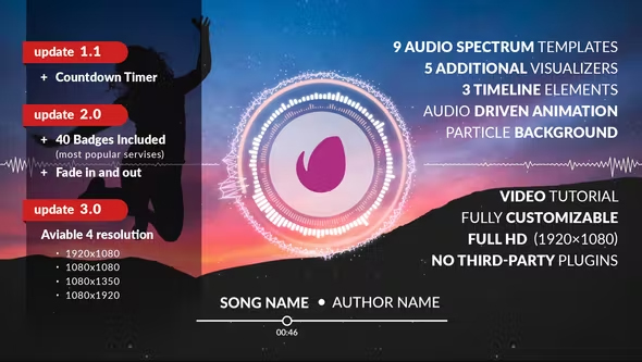 Audio Spectrum After Effects Template