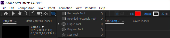 Ellipse Tool After Effects