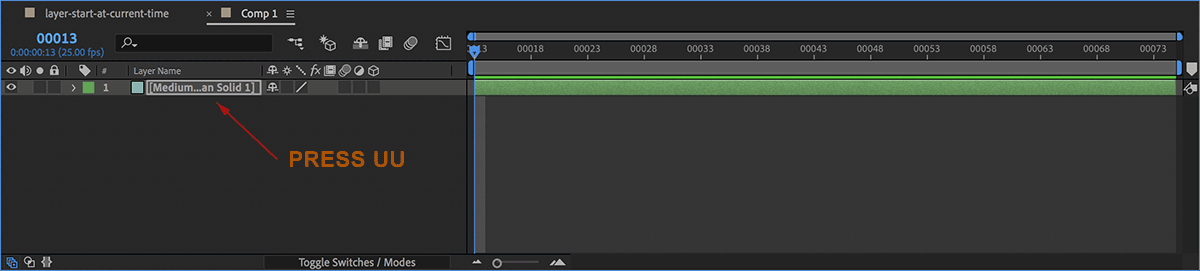 reveal keyframe expression on layer