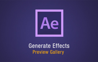 After Effects Generate Effects