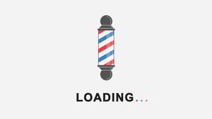 Barber Shop Pole Loading Animation