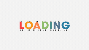 Loading Character Letters Jumping up