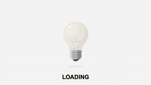 Loading Lamp Lighting up Animation