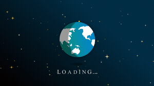 Spinning Earth Loading Animation